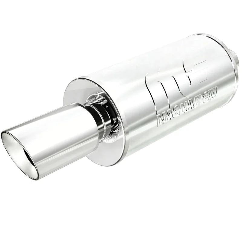 MagnaFlow Muffler W/Tip Mag SS 14X7X7 2.25/4. - Main Product View