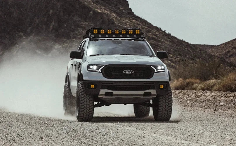 MagnaFlow 19-22 Ford Ranger Overland Series 3in Single Straight Driver Side Rear Cat-Back Exhaust - Side View