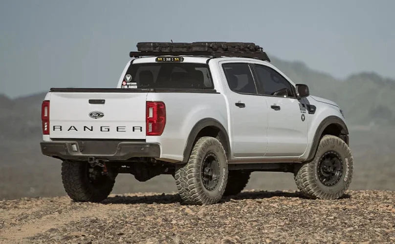 MagnaFlow 19-22 Ford Ranger Overland Series 3in Single Straight Driver Side Rear Cat-Back Exhaust - Back View