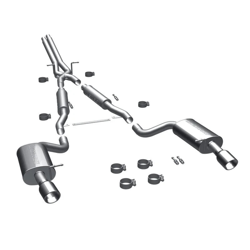 MagnaFlow SYS C/B 97-04 Audi A6 2.7L Bi-Turbo - Side View
