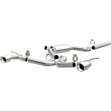 Load image into Gallery viewer, MagnaFlow SYS C/B Dual Split Rear Exit 4in Polished Tips 2015 VW GTI 2.0L Turbo - Side View