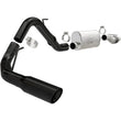 Load image into Gallery viewer, MagnaFlow SYS Cat-Back 11-14 Ford F-150 3.5L V6 EcoBoost 3in Black Single Side Exit Rear 3 Tip - Side View