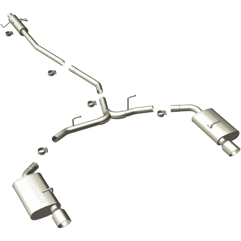 MagnaFlow SYS Cat-Back 2010 Ford Fusion 3.0L/3.5L - Side View