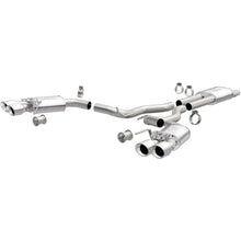 Load image into Gallery viewer, MagnaFlow SYS Cat-Back 2018 Ford Mustang GT 5.0L Street Dual Exit Polished 4in Tips - Main Product View