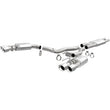 Load image into Gallery viewer, MagnaFlow SYS Cat-Back 2018 Ford Mustang GT 5.0L Street Dual Exit Polished 4in Tips - Side View