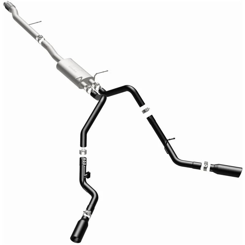 MagnaFlow SYS Cat-Back 3.5in Black Dual Split Rear Tips 14-15 Chevy Silverado/GMC Sierra 4.3L-5.3L - Additional View 7