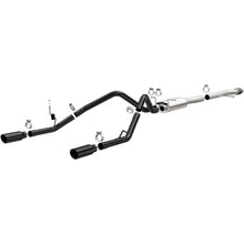 Load image into Gallery viewer, MagnaFlow SYS Cat-Back 4in Black Dual Split Rear Tips 14-15 Chevy Silverado/GMC Sierra 4.3L-5.3L - Main Product View