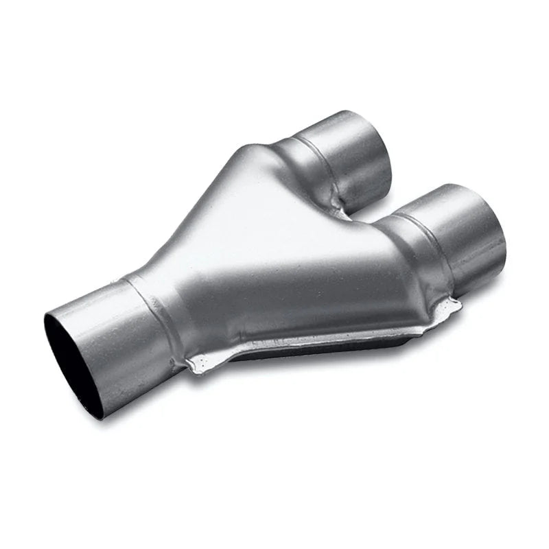 MagnaFlow Smooth Trans Y 3/3 X 10.25 Al - Side View
