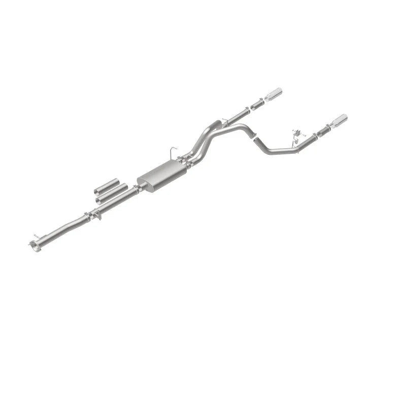MagnaFlow Stainless Cat-Back Exhaust 2015 Chevy Silverado 2500HD 6.0L Dual Split Rear Exit 4in - Additional View 6