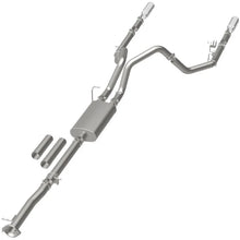 Load image into Gallery viewer, MagnaFlow Stainless Cat-Back Exhaust 2015 Chevy Silverado 2500HD 6.0L Dual Split Rear Exit 4in - Additional View 9