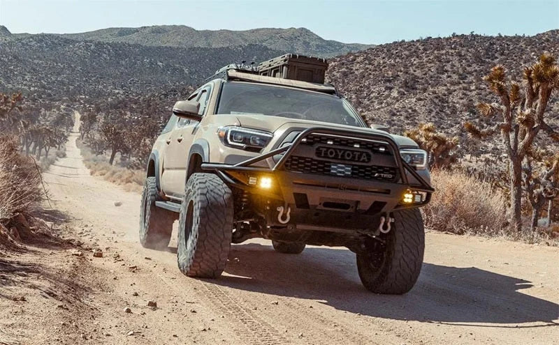 MagnaFlow Stainless Overland Cat-Back Exhaust 16-21 Toyota Tacoma - Back View