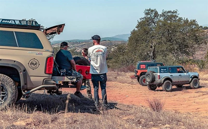 MagnaFlow Stainless Overland Cat-Back Exhaust 16-21 Toyota Tacoma - Installation View