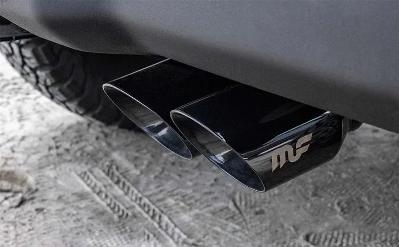 MagnaFlow 21-22 Jeep Wrangler V8 6.4L Street Series Cat-Back Exhaust w/ Black Tips - Back View