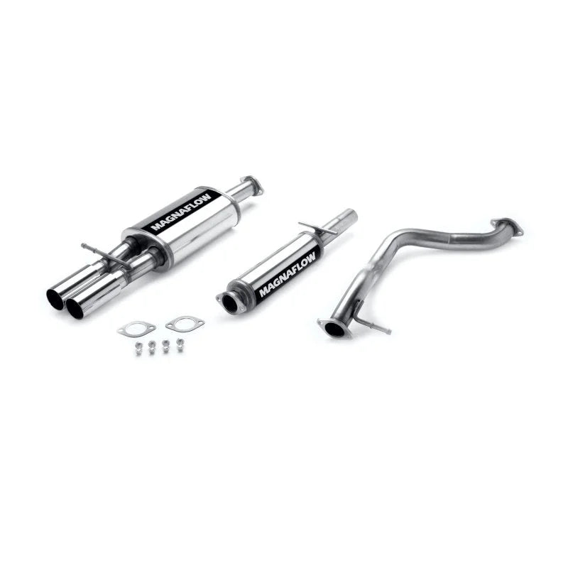 MagnaFlow Sys C/B 02 VW Golf-Gti 1.8T w/ Fascia Cutouts - Side View