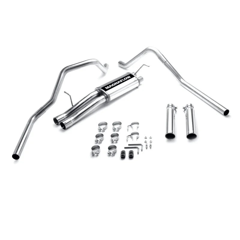 MagnaFlow Sys C/B 03- GM 2500HD 6.0 Dual CCSB - Side View