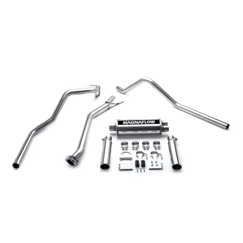 MagnaFlow Sys C/B 03 GM Silverado 4.8/5.3L Ec - Side View