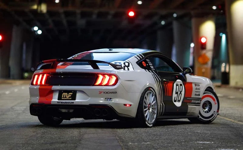 MagnaFlow Sys C/B 05-09 Ford Mustang 4.6L V8 3inch - Back View