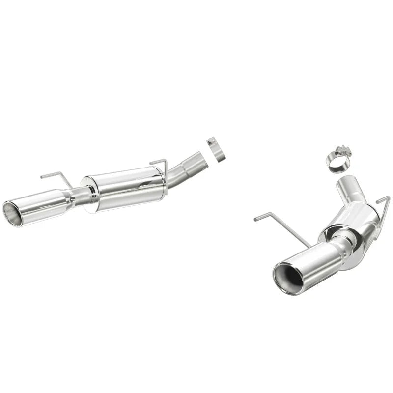 MagnaFlow Sys C/B 05-09 Mustang M-pack axle-bac - Side View