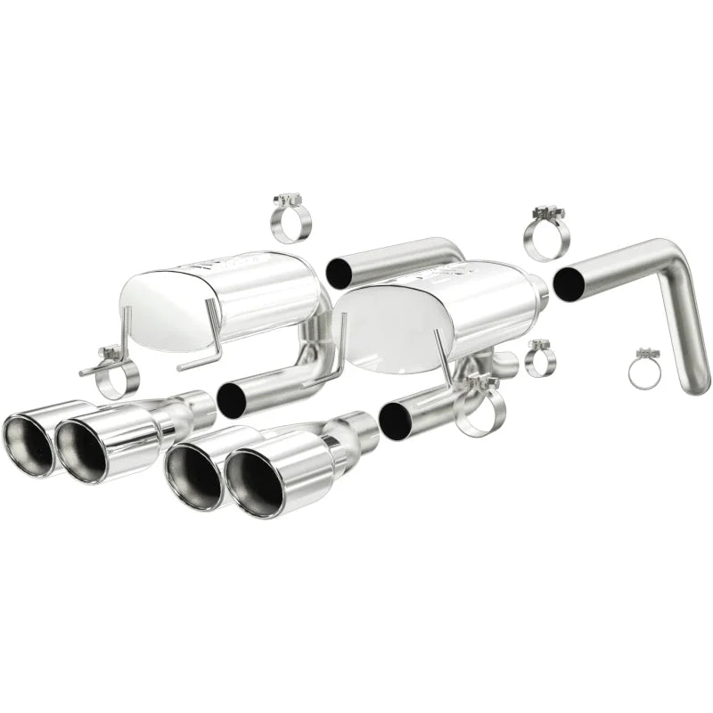 MagnaFlow Sys C/B 05- C6 Corvette rear sys - Side View