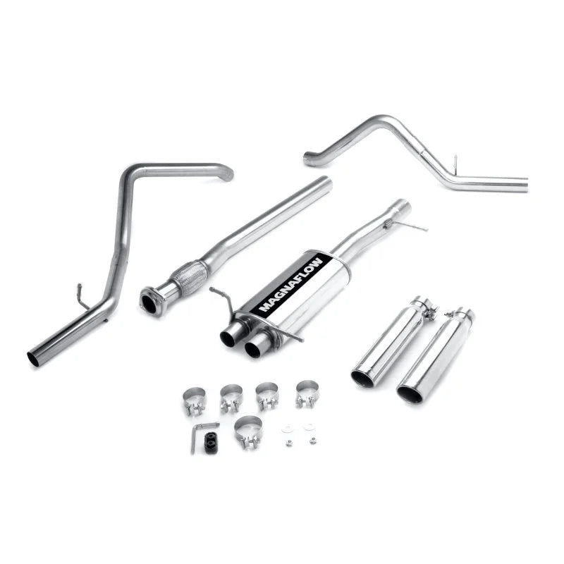 MagnaFlow Sys C/B 07 Silverado CC/SB duals - Side View