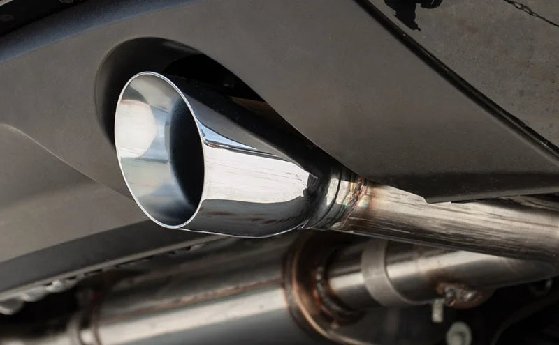 MagnaFlow Sys C/B 15-16 Volkswagen Passat 1.8L SS 3in Single Rear Ext 4in Tip - Side View