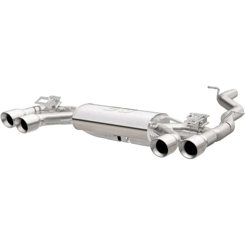 MagnaFlow Sys C/B 2015-2017 Volkswagen Golf R 3in Polished SS Quad Tip Split Rear Exit - Main Product View