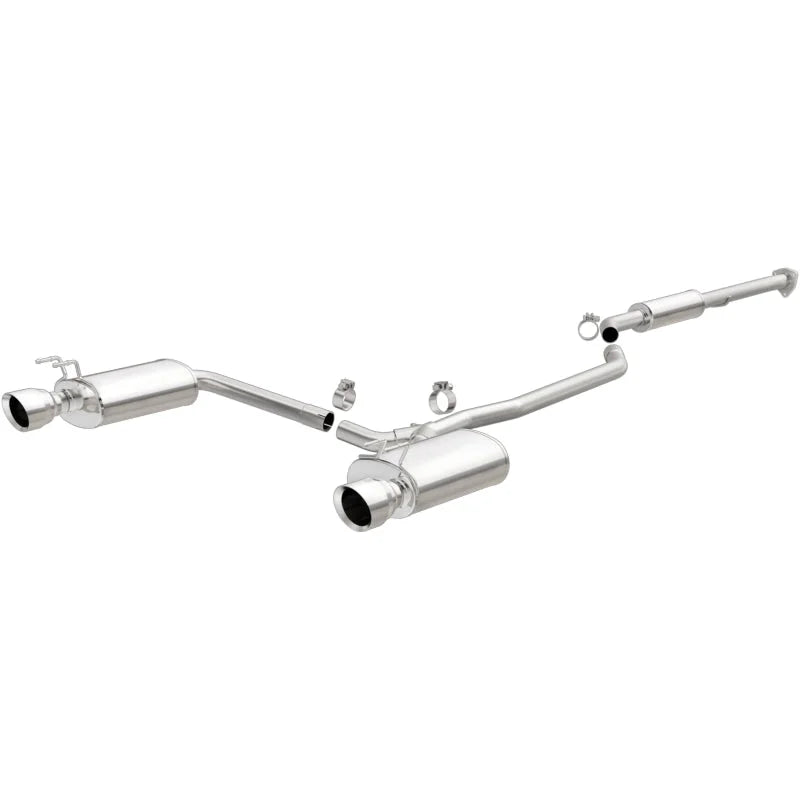 MagnaFlow Sys C/B 2015 Honda Accord 3.5L V6 2.5in SS Dual Split Rear Polished 4.5 Tip - Side View