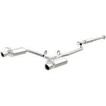 Load image into Gallery viewer, MagnaFlow Sys C/B 2015 Honda Accord 3.5L V6 2.5in SS Dual Split Rear Polished 4.5 Tip - Side View