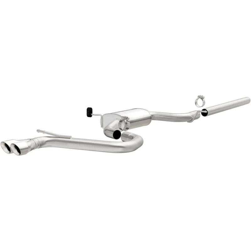 MagnaFlow Sys C/B 2015 Volkswagen Golf 1.8L 2.5in SS Dual Driver Side Exit Polished 3 Tip - Main Product View
