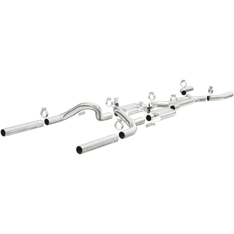 MagnaFlow Sys C/B 64.5-66 Ford Mustang 3inch - Side View