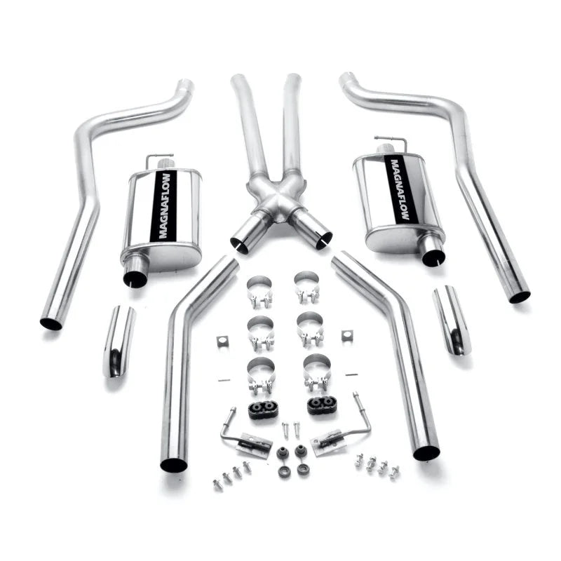 MagnaFlow Sys C/B 70-72 Mopar E-Body 2.5 Cuda - Side View