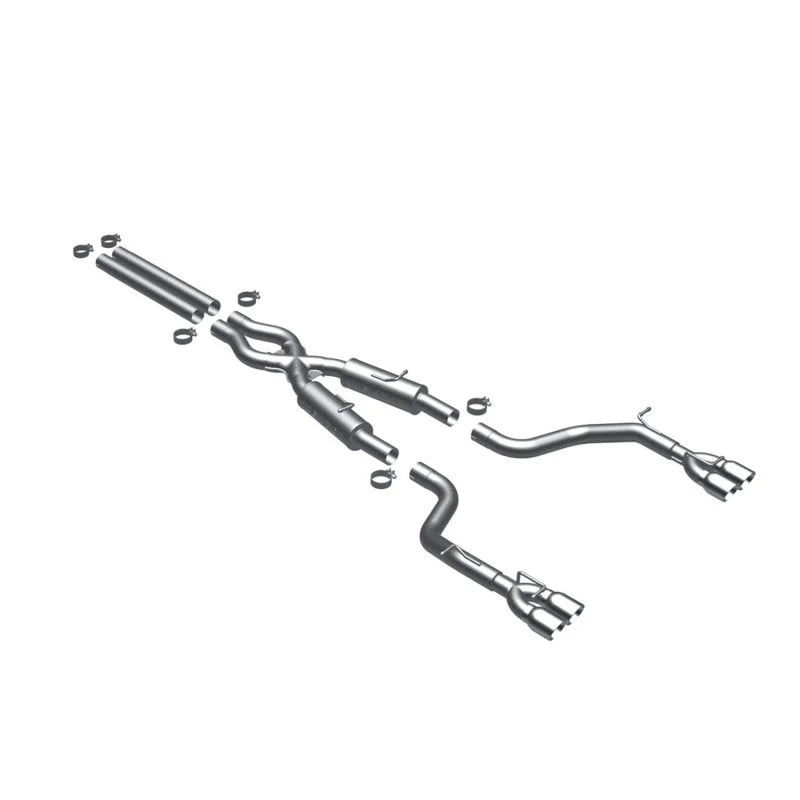 MagnaFlow Sys C/B Challenger SRT 6.1 quad tip - Side View