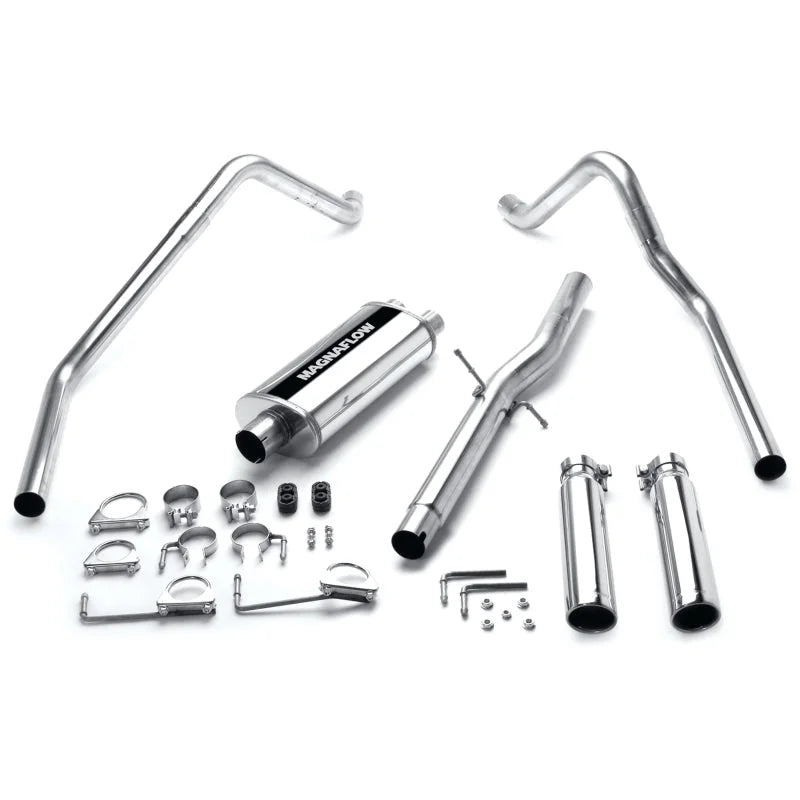 MagnaFlow Sys C/B Dodge Ram 98-01 Dual Sys - Side View