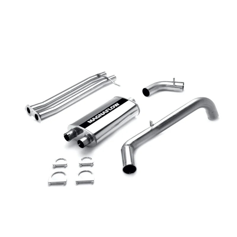 MagnaFlow Sys C/B Suburban 96-99 Dual Inlet M - Side View