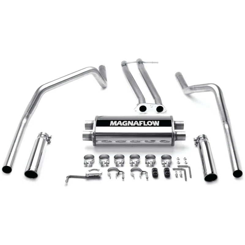 MagnaFlow Sys GM Trucks Duals 96-98 5.7L Ext - Side View