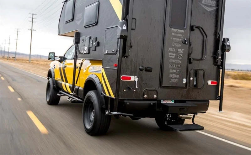 MagnaFlow Sys T/B 99-03 Ford F-250/F-350 Super Duty 7.3L Diesel 4in Single Passenger Side Rear Exit - Back View