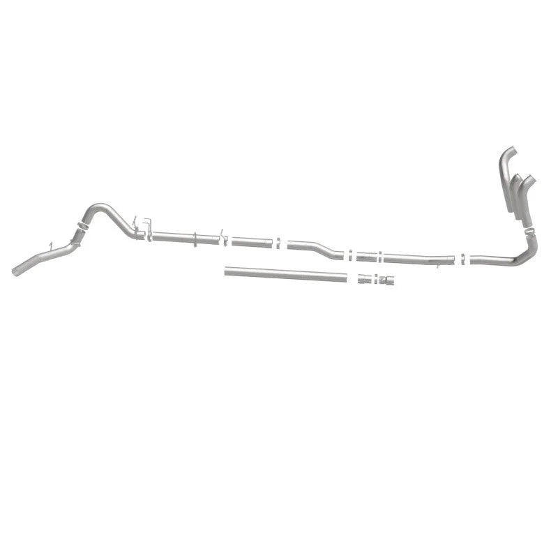 MagnaFlow Sys T/B 99-03 Ford F-250/F-350 Super Duty 7.3L Diesel 4in Single Passenger Side Rear Exit - Installation View