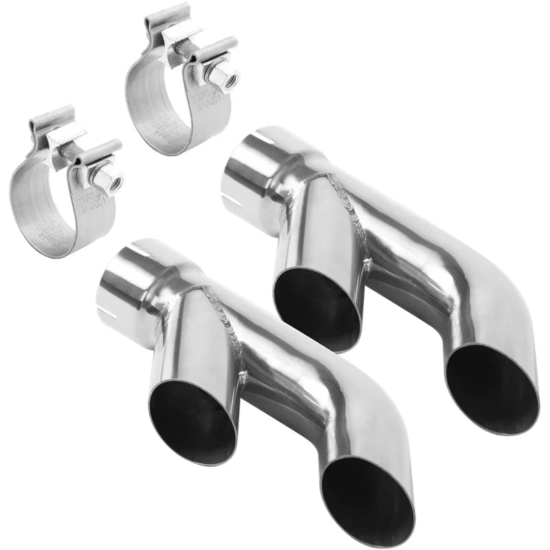 MagnaFlow Tip (1-Set) Turn Down 2.50inch I.D. - Side View
