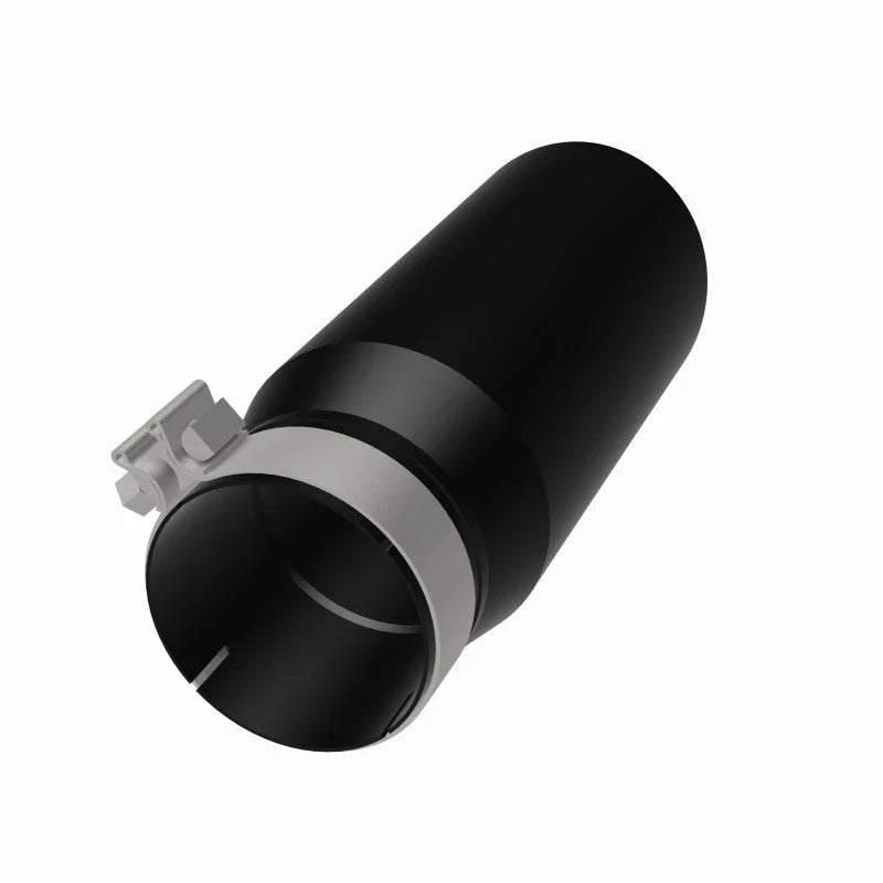 MagnaFlow Tip Stainless Black Coated Single Double Round Single Outlet 5in Dia 4in Inlet 13in L - Additional View 8