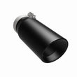 Load image into Gallery viewer, MagnaFlow Tip Stainless Black Coated Single Double Round Single Outlet 5in Dia 4in Inlet 13in L - Additional View 10