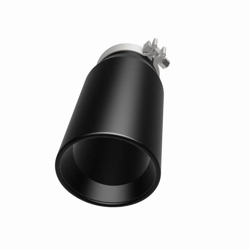 MagnaFlow Tip Stainless Black Coated Single Double Round Single Outlet 5in Dia 4in Inlet 13in L - Additional View 13