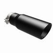 Load image into Gallery viewer, MagnaFlow Tip Stainless Black Coated Single Wall Round Single Outlet 5in Dia 3.5in Inlet 14.5in L - Additional View 14