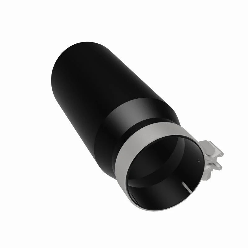 MagnaFlow Tip Stainless Black Coated Single Wall Round Single Outlet 5in Dia 4in Inlet 13in L - Additional View 10