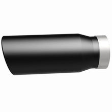 Load image into Gallery viewer, MagnaFlow Tip Stainless Black Coated Single Wall Round Single Outlet 5in Dia 4in Inlet 13in L - Additional View 13