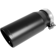 Load image into Gallery viewer, MagnaFlow Tip Stainless Black Coated Single Wall Round Single Outlet 6in Dia 5in Inlet 13in L - Main Product View