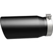 Load image into Gallery viewer, MagnaFlow Tip Stainless Black Coated Single Wall Round Single Outlet 6in Dia 5in Inlet 13in L - Side View