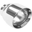 Load image into Gallery viewer, MagnaFlow Tip Stainless Double Wall Round Single Outlet Polished 4.5in DIA 2.5in Inlet 5.75in Length - Main Product View