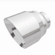 Load image into Gallery viewer, MagnaFlow Tip Stainless Double Wall Round Single Outlet Polished 4.5in DIA 2.5in Inlet 5.75in Length - Installation View
