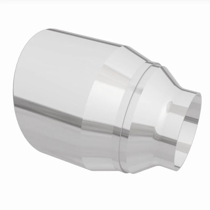 MagnaFlow Tip Stainless Double Wall Round Single Outlet Polished 4.5in DIA 2.5in Inlet 5.75in Length - Additional View 7