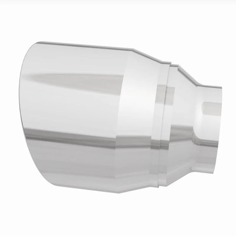 MagnaFlow Tip Stainless Double Wall Round Single Outlet Polished 4.5in DIA 2.5in Inlet 5.75in Length - Additional View 9